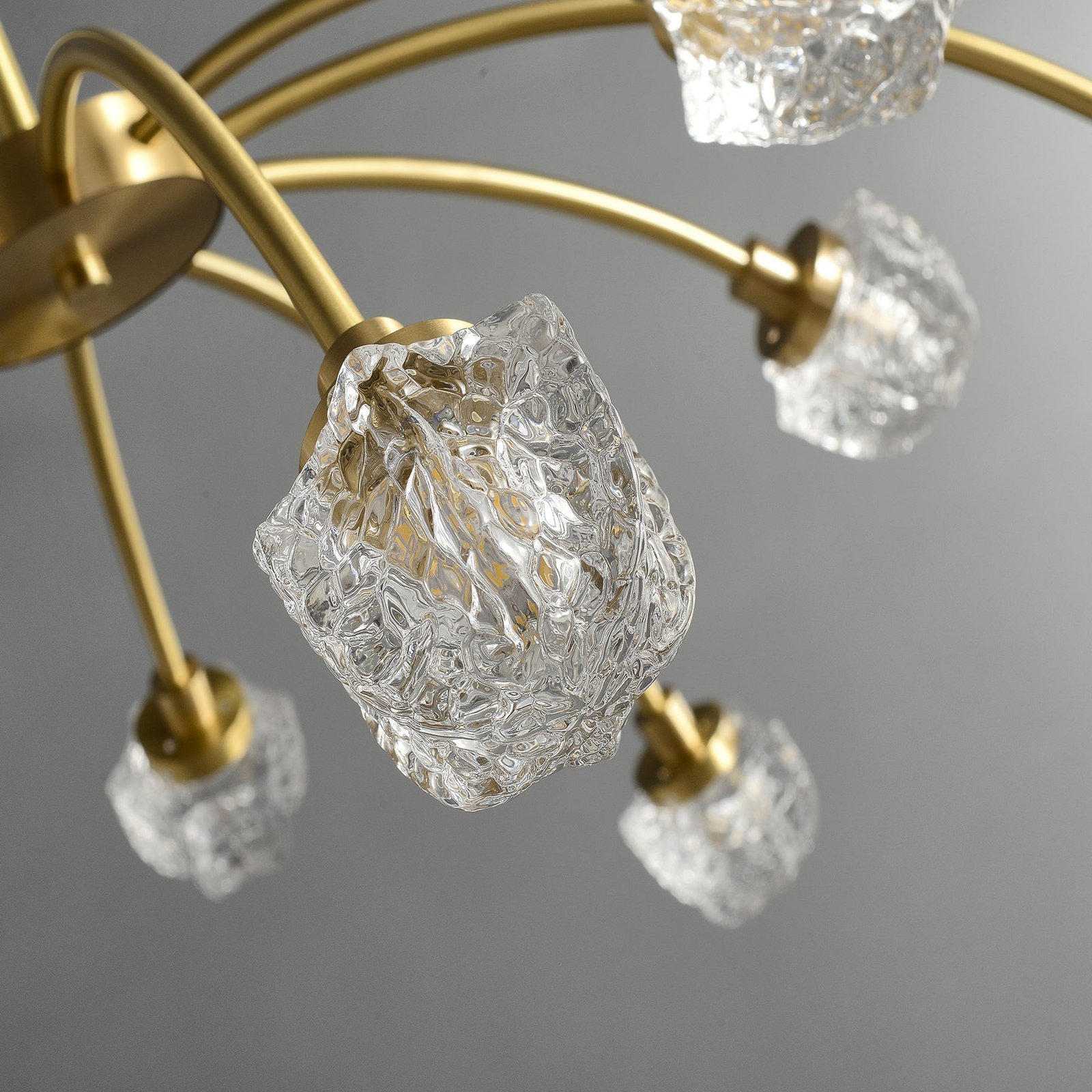 10 Lights Full Copper Crystal Chandelier - Image 7