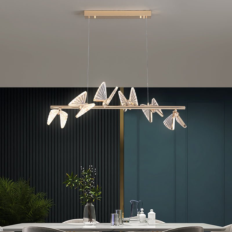 Acrylic Butterfly Long Chandelier - Image 3