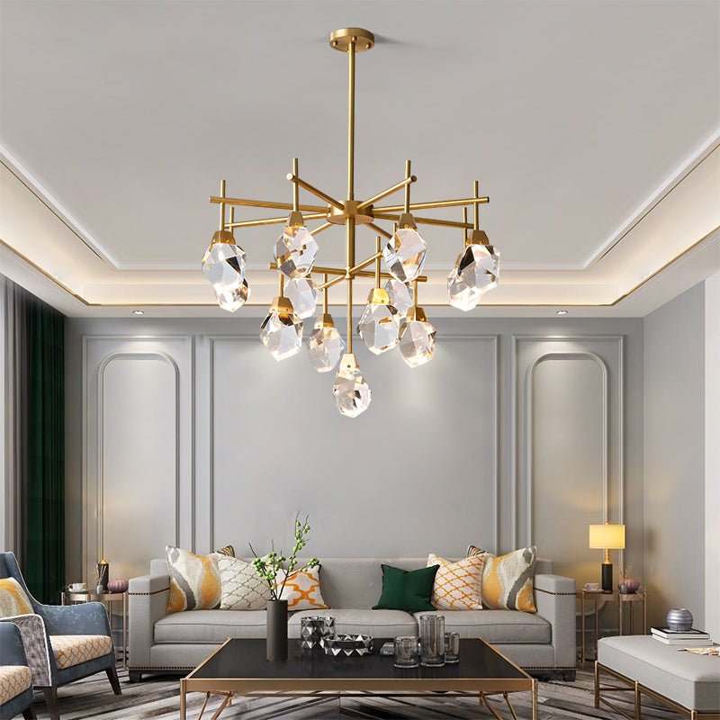 Clear Crystal Diamond Chandelier - Image 3