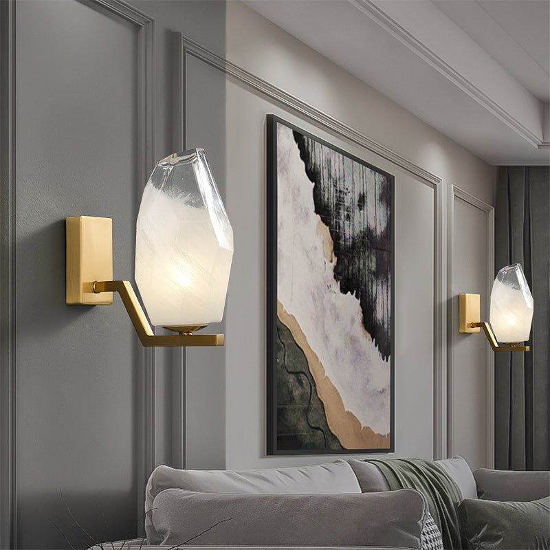 Lily glass Wall Sconce - Image 4
