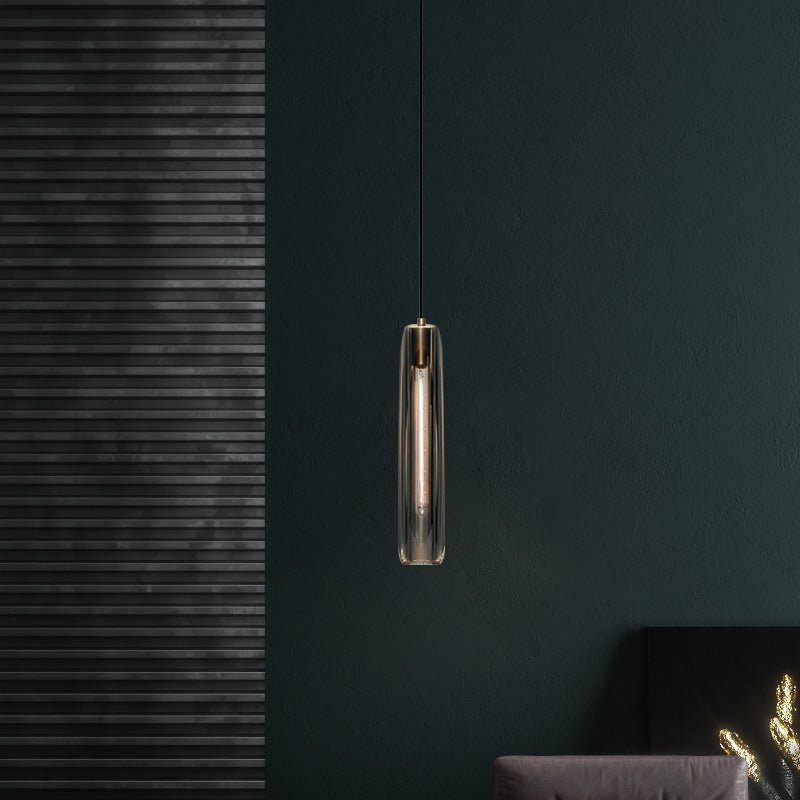 Black crystal single head chandelier - Image 3