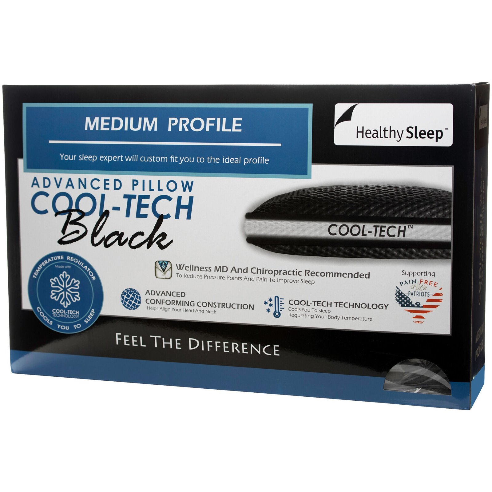 Healthy Sleep CoolTech Medium Profile Pillow - Image 9