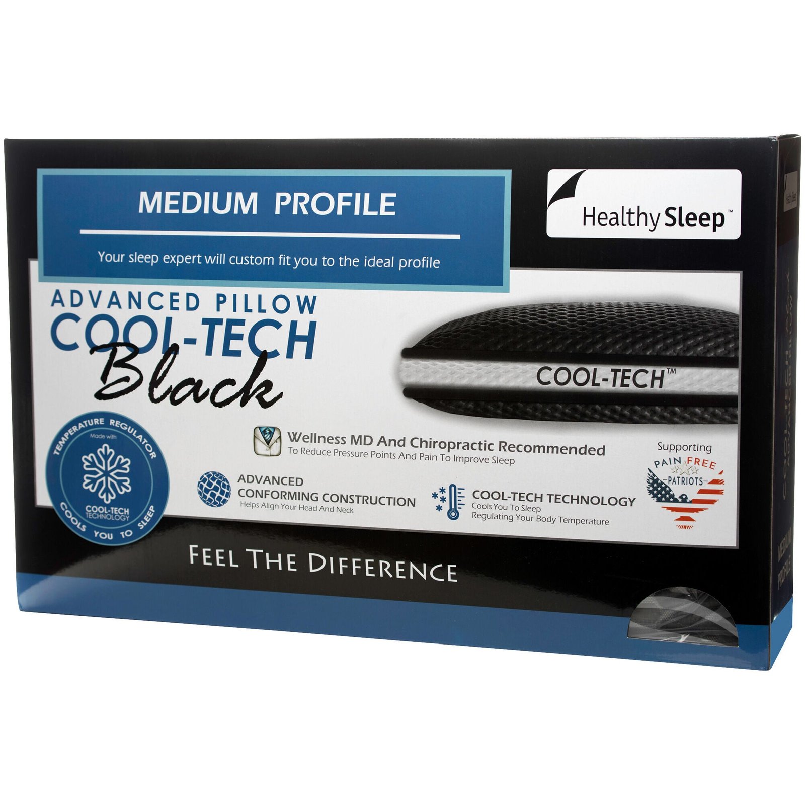 Healthy Sleep CoolTech Medium Profile Pillow - Image 2