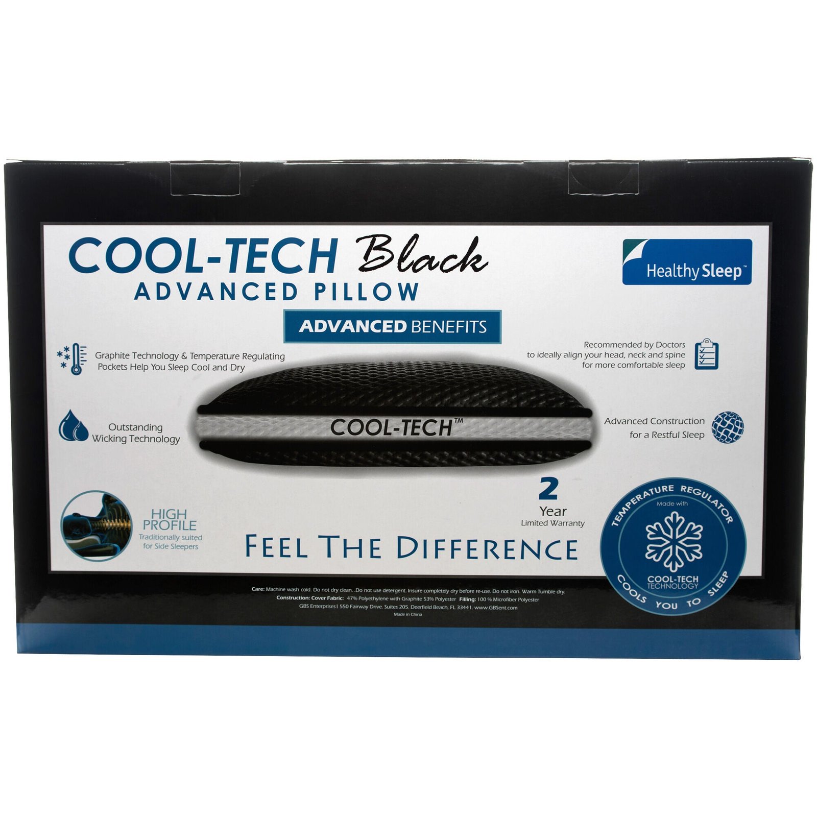 Healthy Sleep CoolTech High Profile Pillow - Image 13
