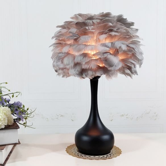 Feather Flower Vase Night Lighting - Image 3
