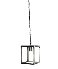 Elbridge Glass And Brushed Silver Pendant