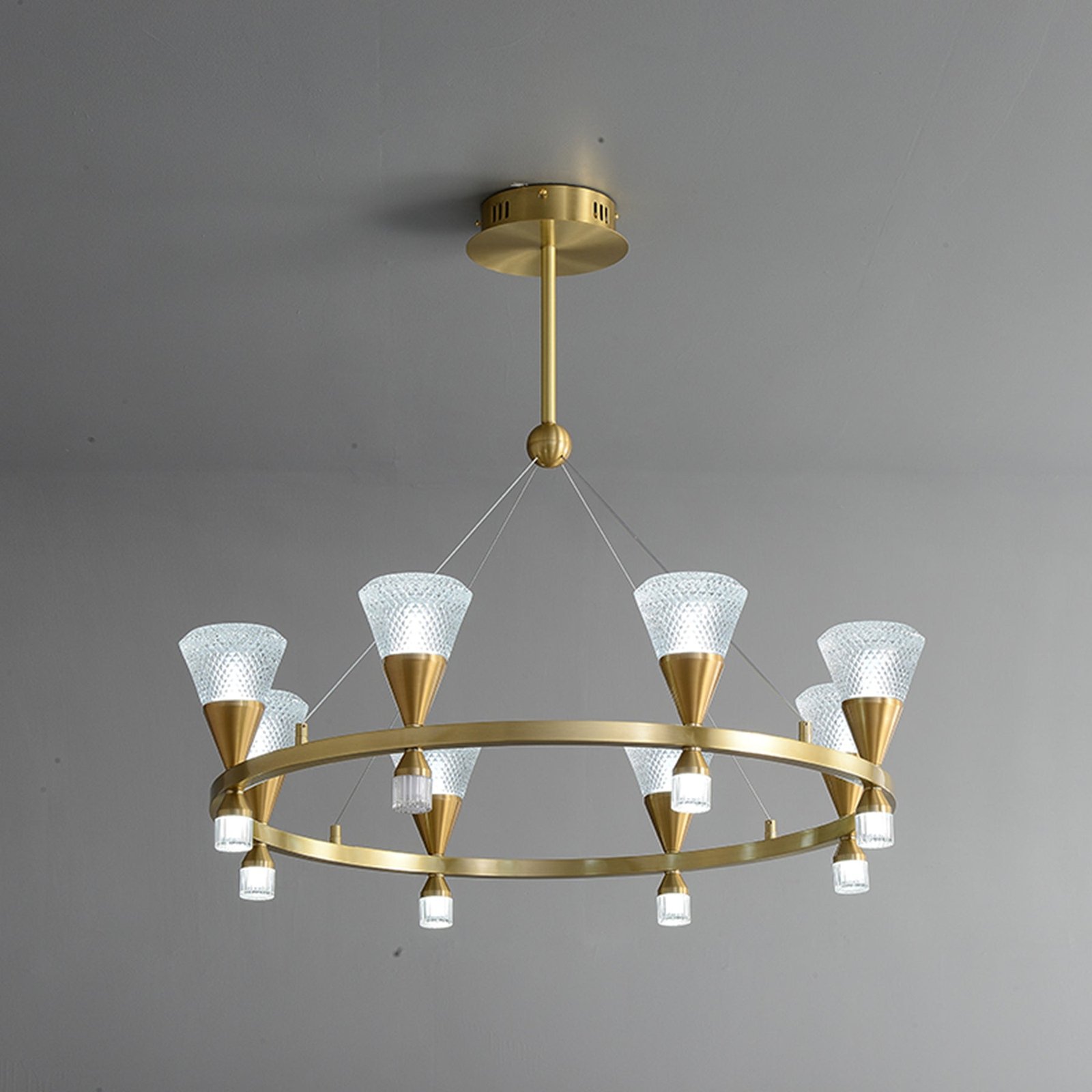 Modern creative ring chandelier - Image 5