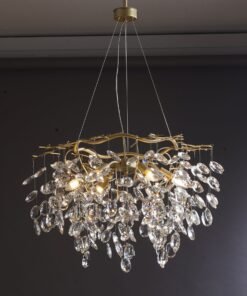 Alternative view of Modern Crystal Tassel Pendant Ring Crystal Chandelier