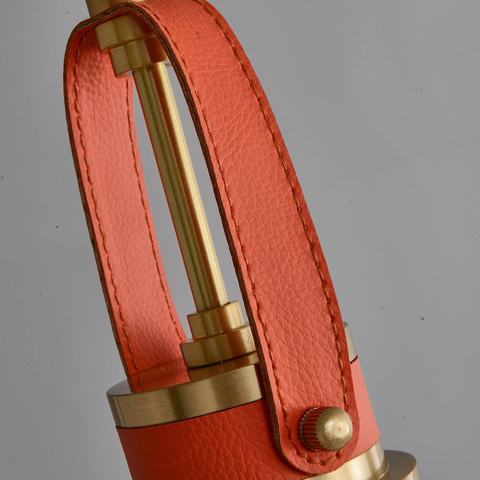 Creative red leather chandelier - Image 8