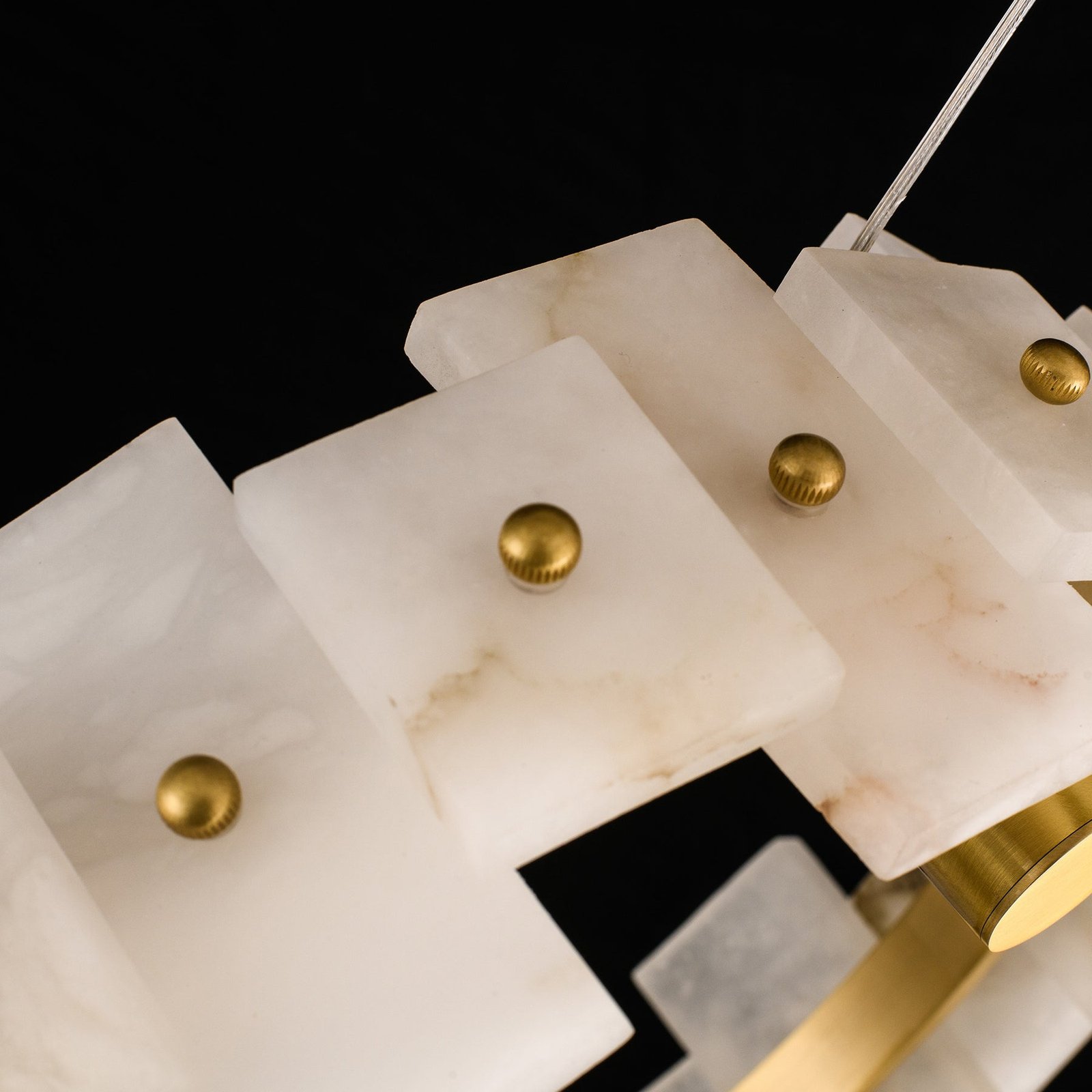 Modern marble ring chandelier - Image 5