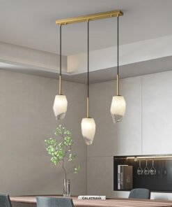 3 Lights Lily Line glass chandelier