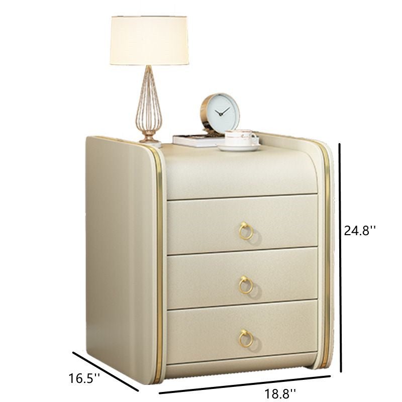 Leather White side table - Image 6