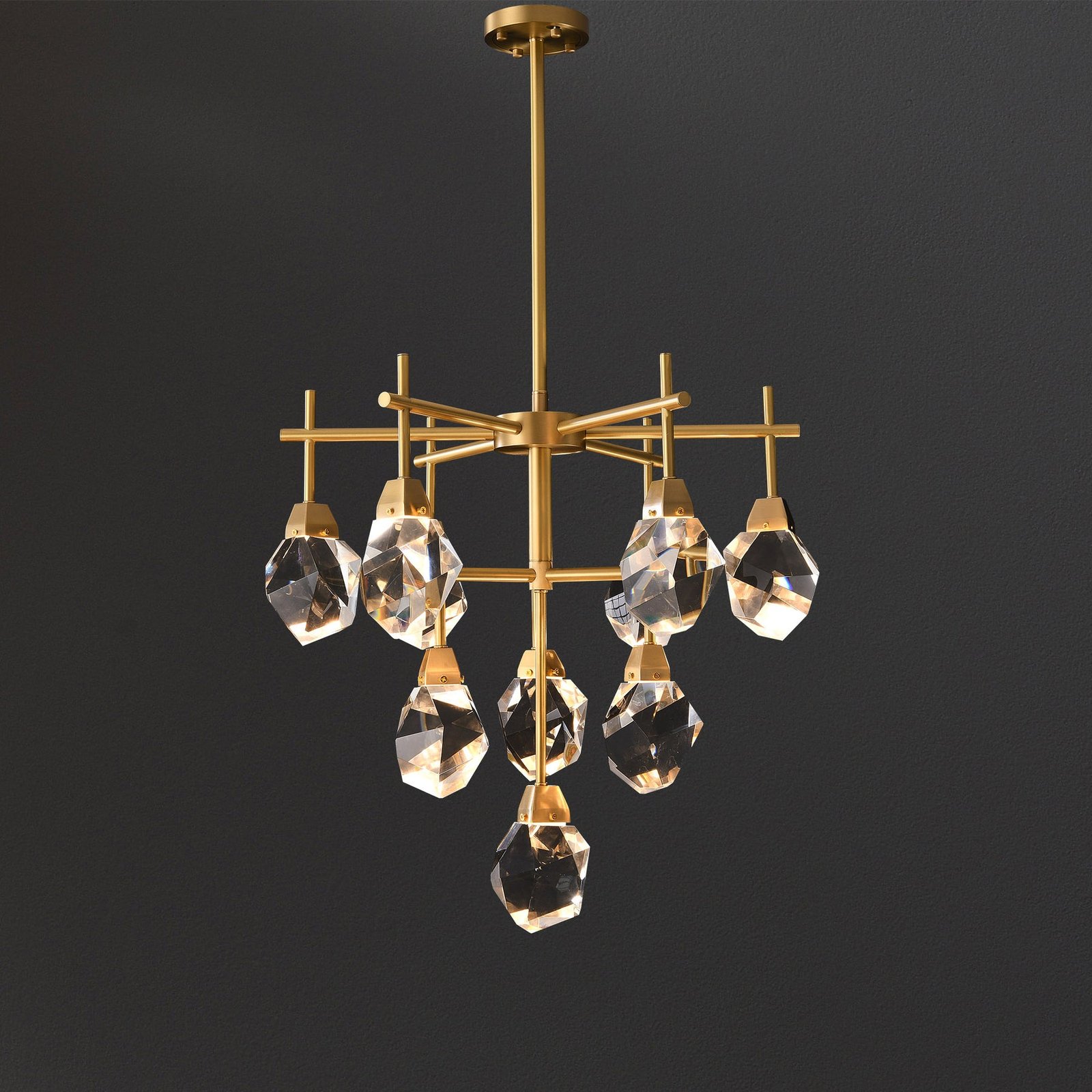Clear Crystal Diamond Chandelier - Image 8