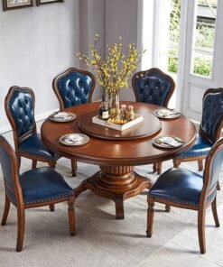Alternative view of Solid wood table and chair combination