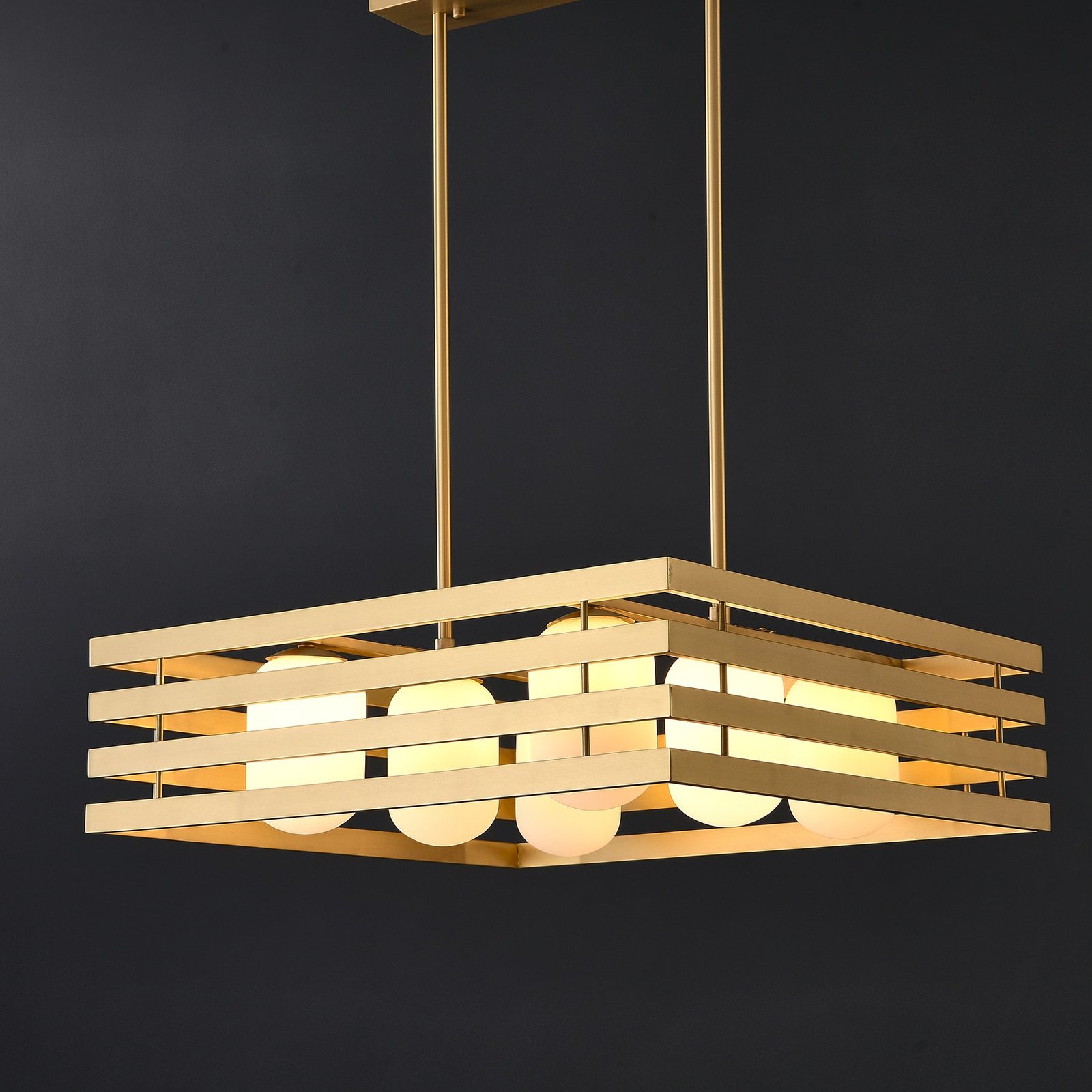 Modern brass pendant light - Image 3
