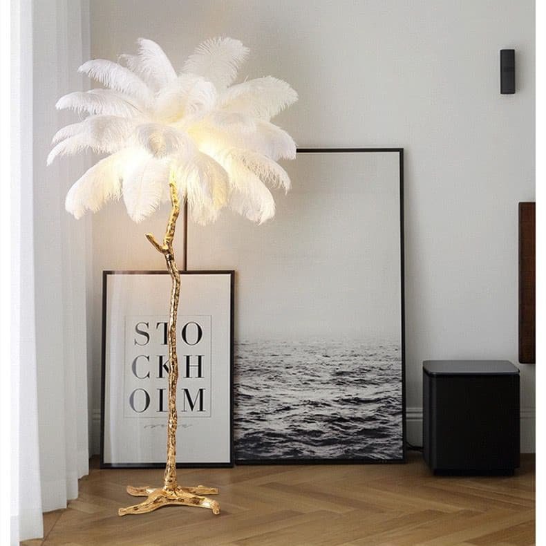 Ostrich Feather Table Lamp - Image 4