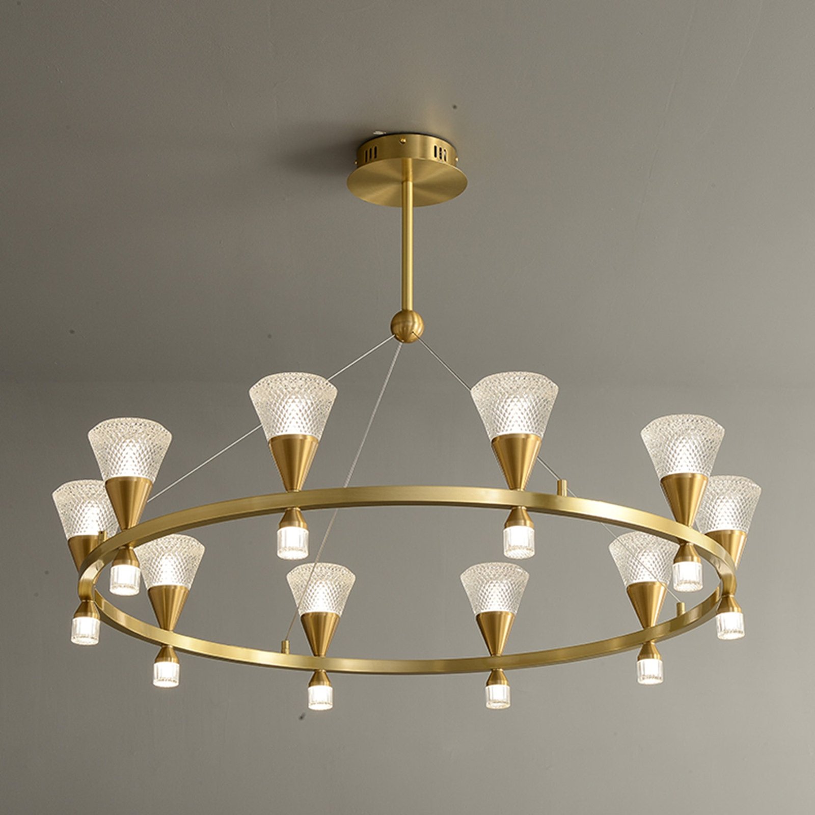 Modern creative ring chandelier - Image 9