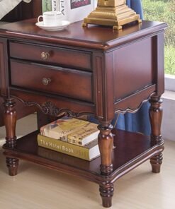Alternative view of Solid wood bedside cabinet