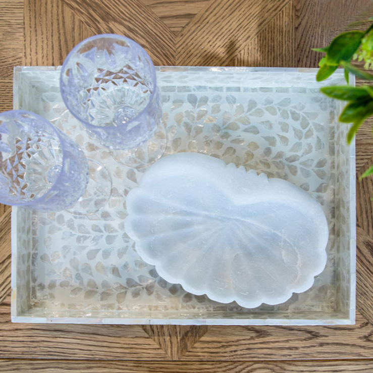 Vine Rectangular Mother Of Pearl Tray - Image 5