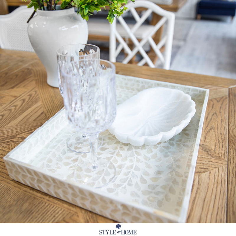Vine Rectangular Mother Of Pearl Tray - Image 7