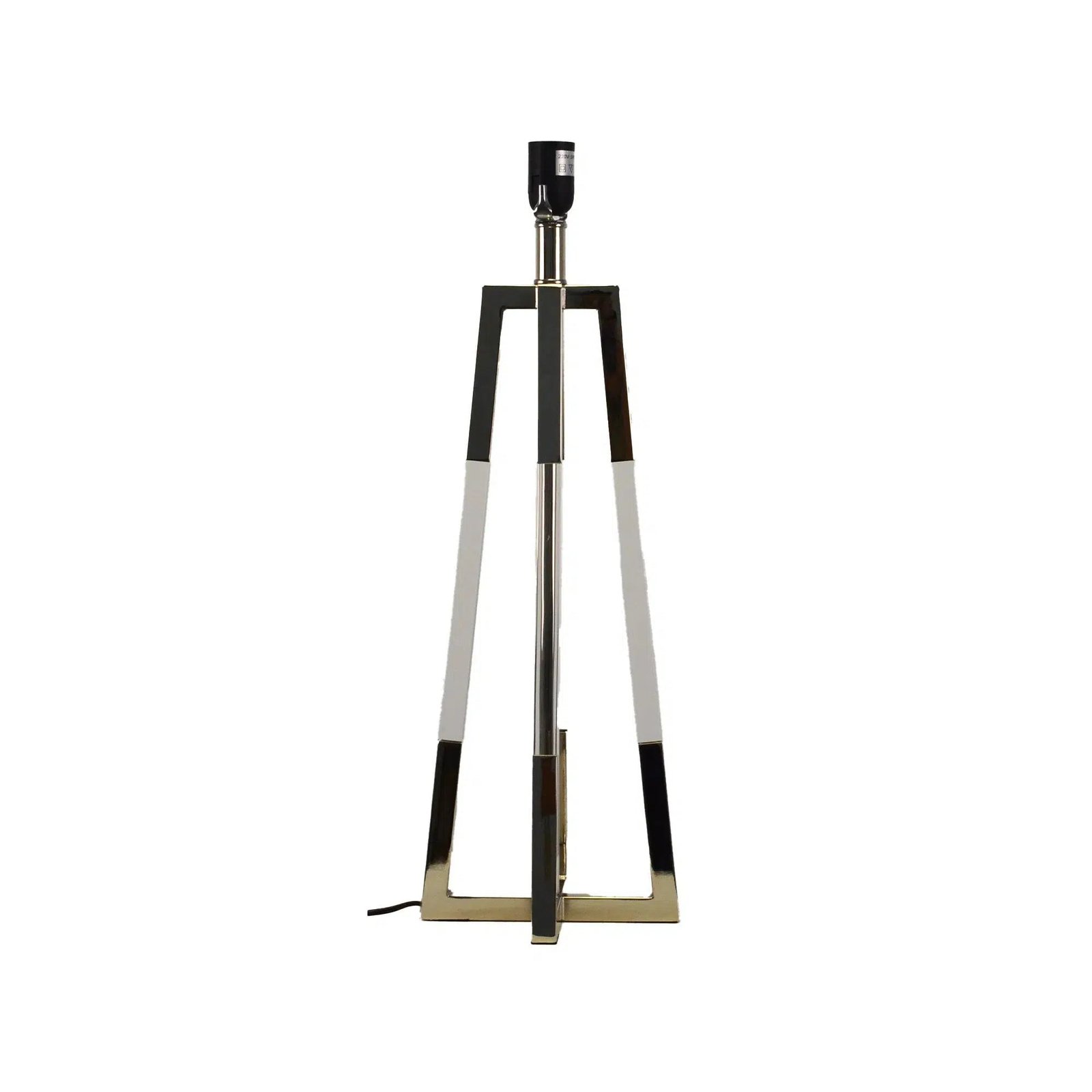 Acrylic Stand Lamp with Black Linen Shade - Image 2