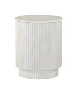 Amara White - Large Side Table