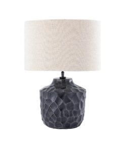 Antique Silver Textured Lamp
