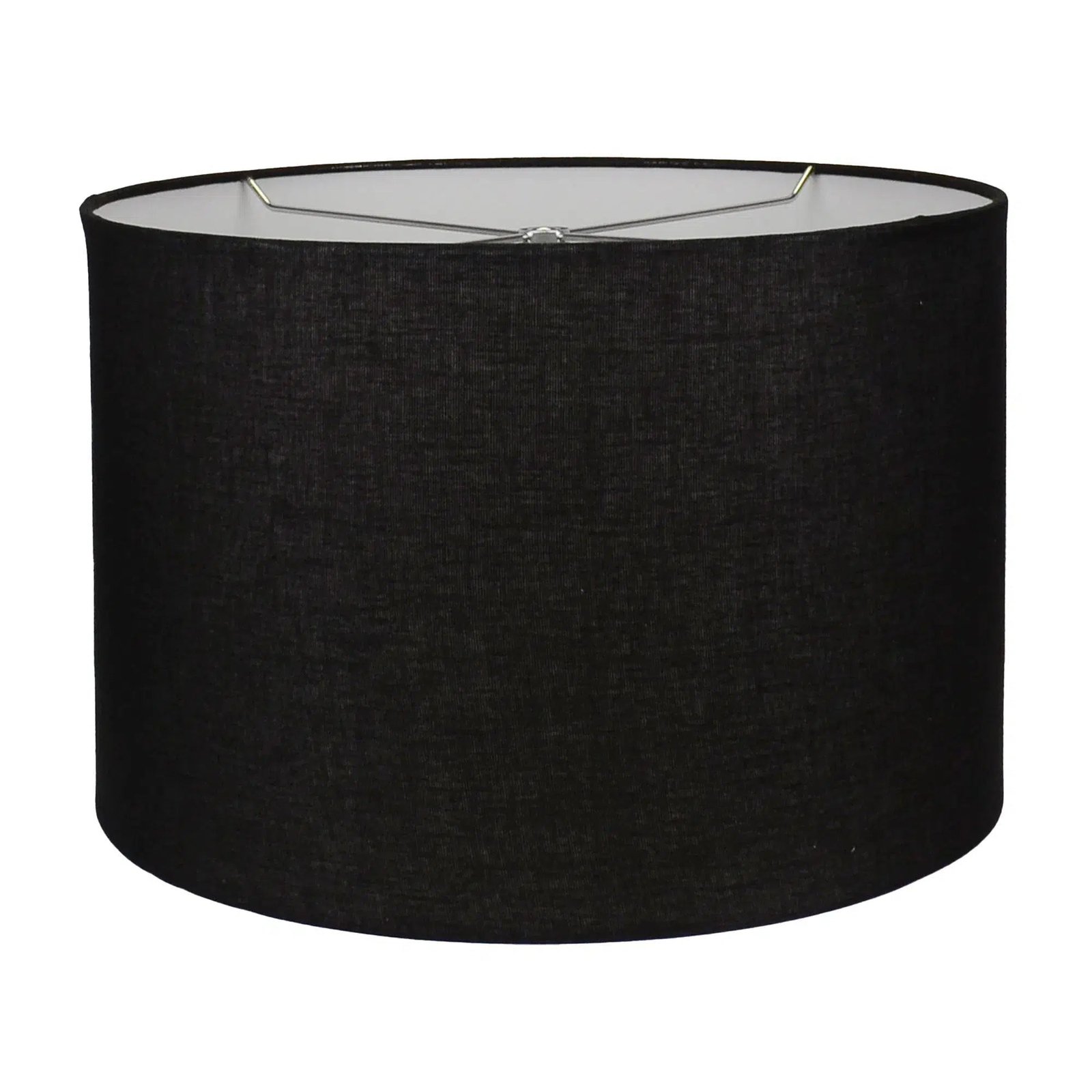 Ash Glass Lamp with Black Linen Shade - Image 4
