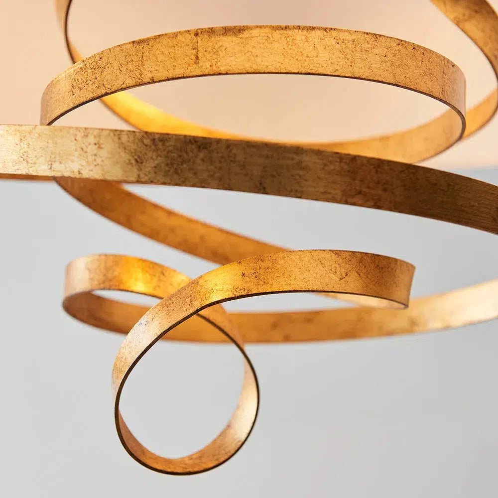 Atticus - Ribbon Pendant With Ivory Shade - Image 6
