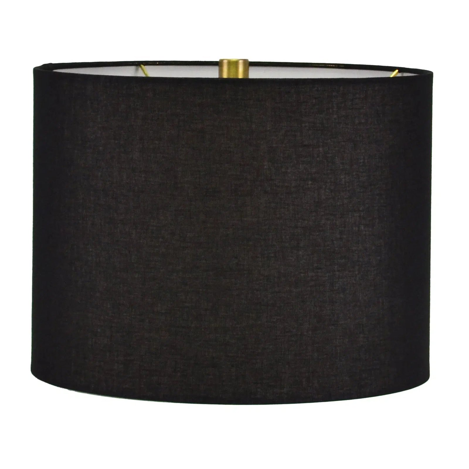 Black Ceramic Lamp with Black Linen Shade 2 - Image 4