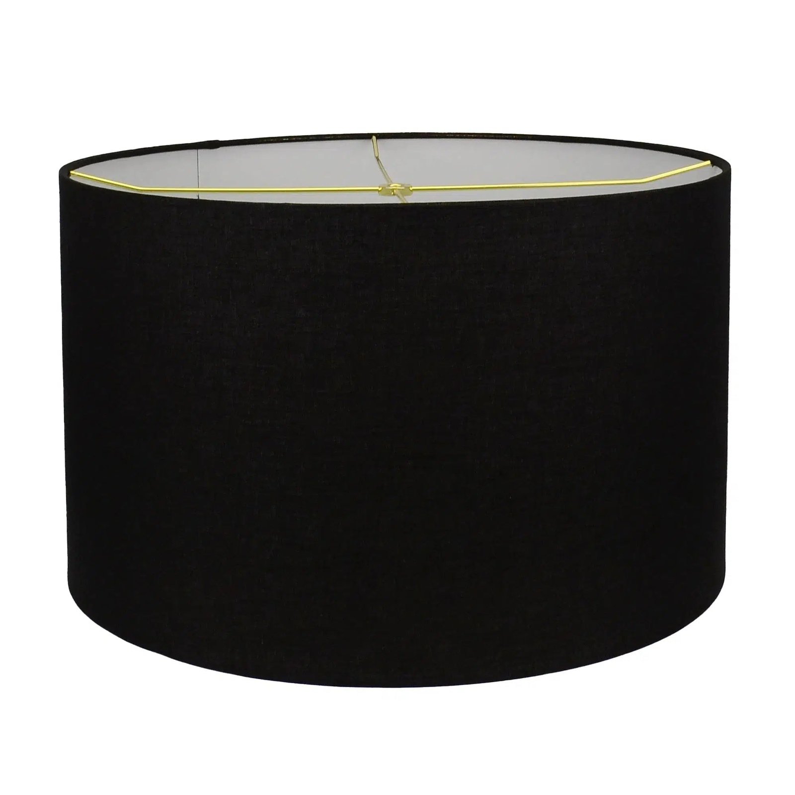 Black Ceramic Lamp with Black Linen Shade 4 - Image 4
