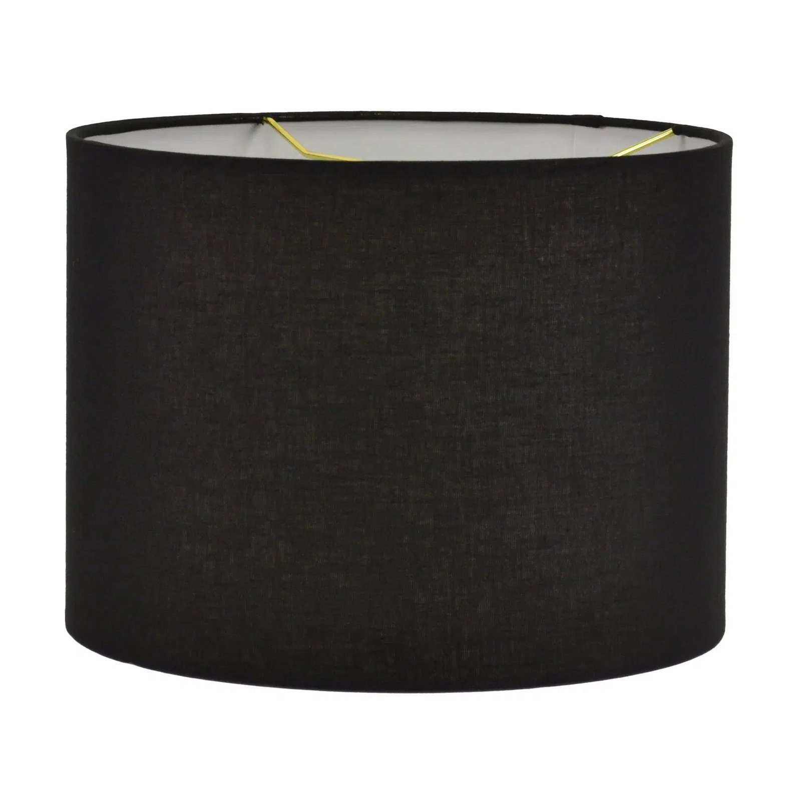 Black Glass Lamp with Black Linen Shade - Image 3