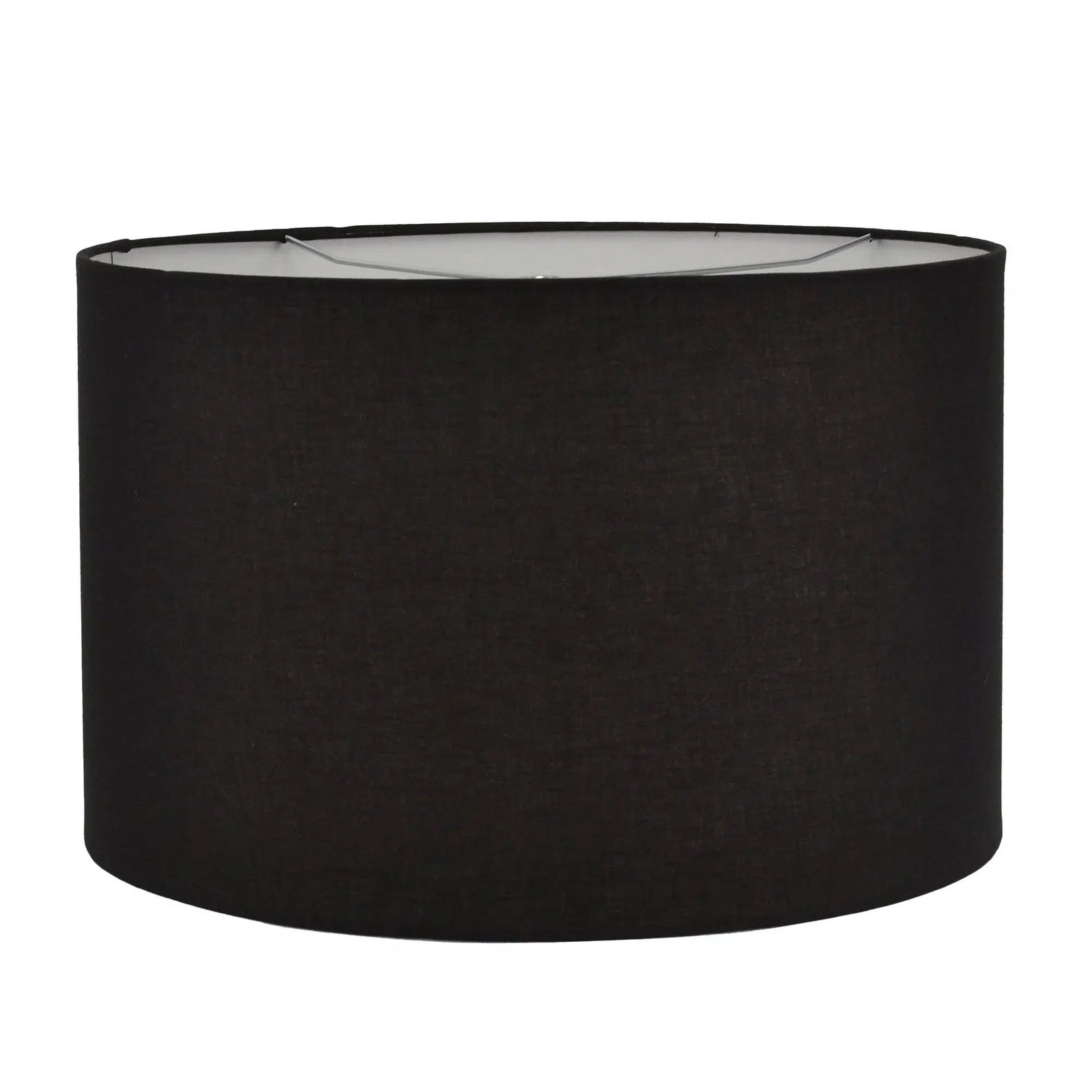 Brushed Nickel Lamp with Black Linen Shade 1 - Image 3