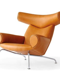 Alternative view of Real recliner with silver stand base