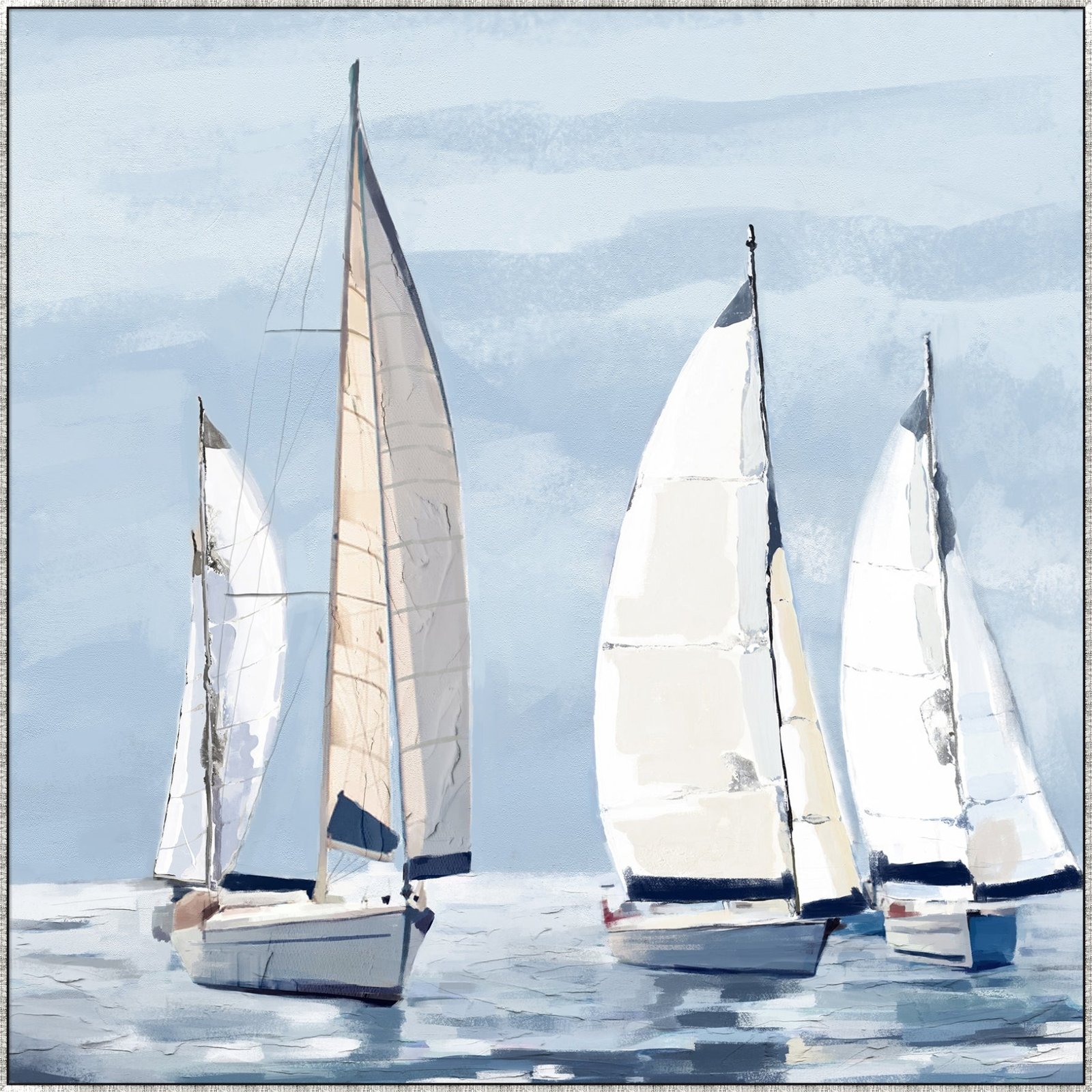 Sail Away Canvas In Antique Silver Frame - Image 5