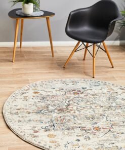 Alternative view of Courtney Silver Round Rug