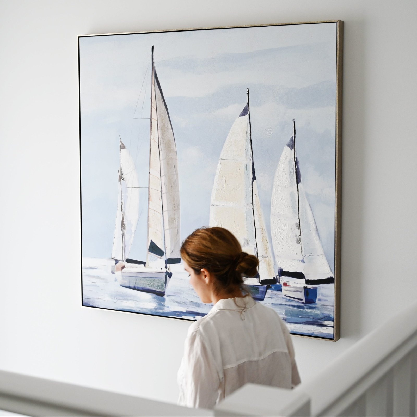 Sail Away Canvas In Antique Silver Frame - Image 2