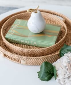 Morning Natural Rattan Tray Round