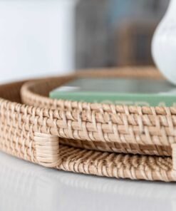 Alternative view of Morning Natural Rattan Tray Round