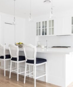 April Luxury Upholstered Kitchen Stool