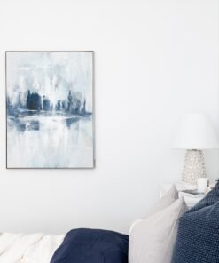 Nautical Hues Canvas In Antique Silver Frame