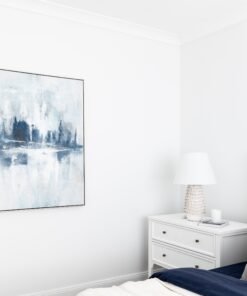 Alternative view of Nautical Hues Canvas In Antique Silver Frame