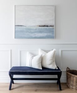 Alternative view of Peninsula Glimpses Canvas In White Frame