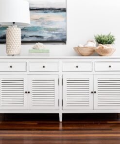 Brisbane Floorstock Plantation Louvre White Buffet
