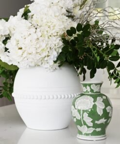 Alternative view of Hydrangea Green Ceramic Vase