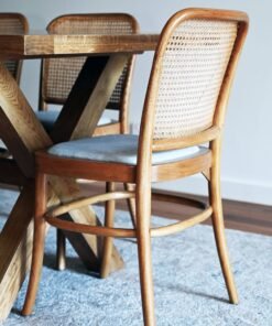 Riviera Natural Oak and Linen Dining Chair