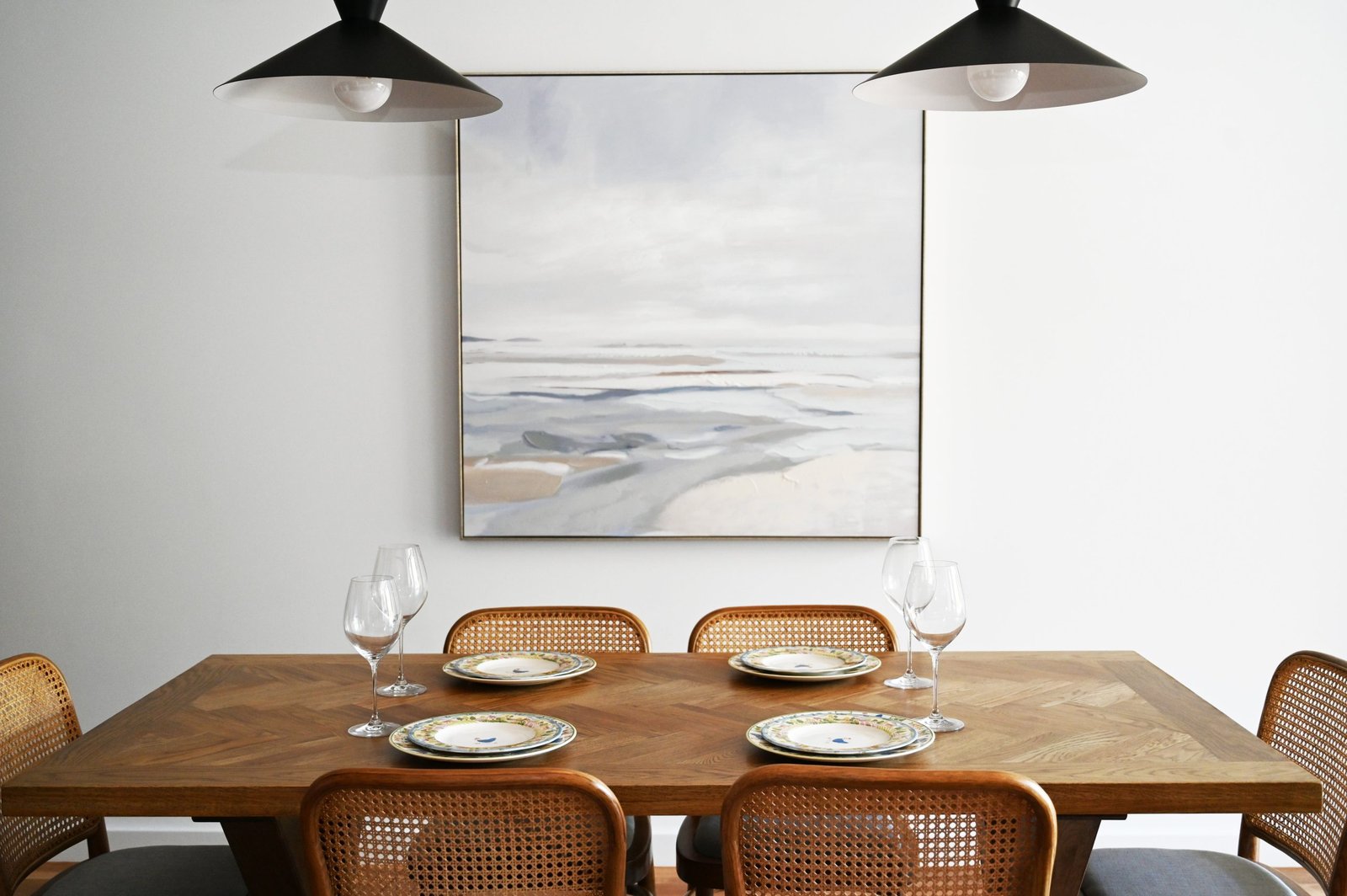 Tranquil Seashore Canvas In Antique Silver Frame - Image 6