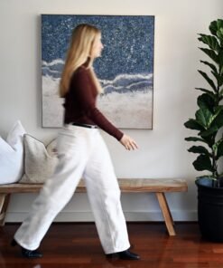 Positano Round Black Fibre Clay Planter