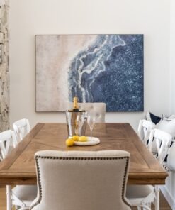 Reef View Canvas In Antique Silver Frame