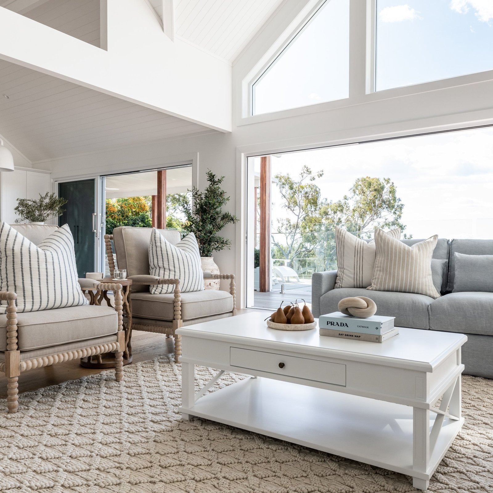 South Beach Hamptons Cross Leg Coffee Table - Image 5